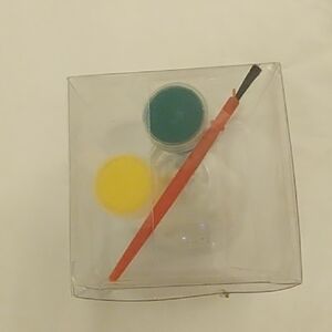 Kids Paint Set with Brush - Red, Yellow, Blue